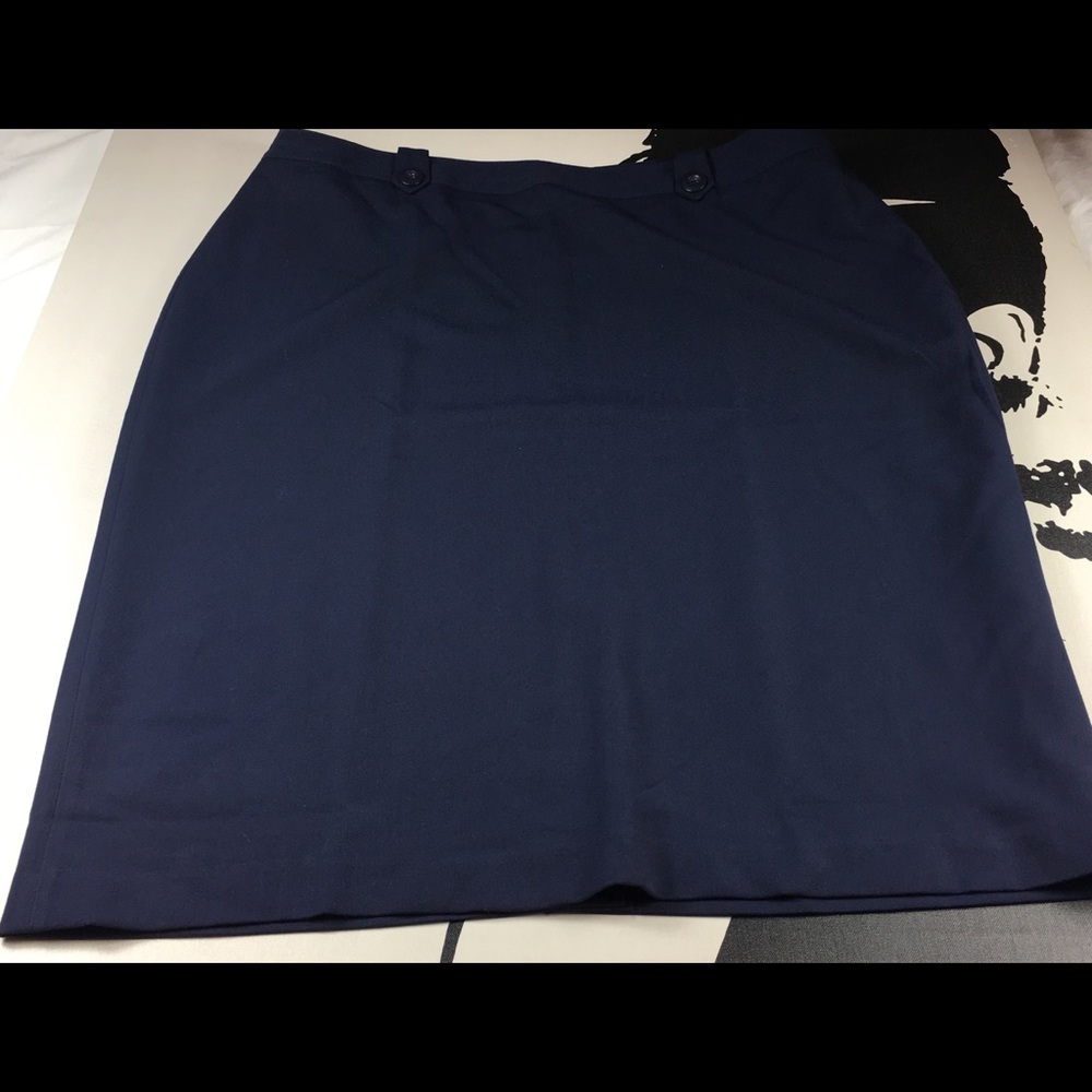 Label Be Womens Blue Skirt Career